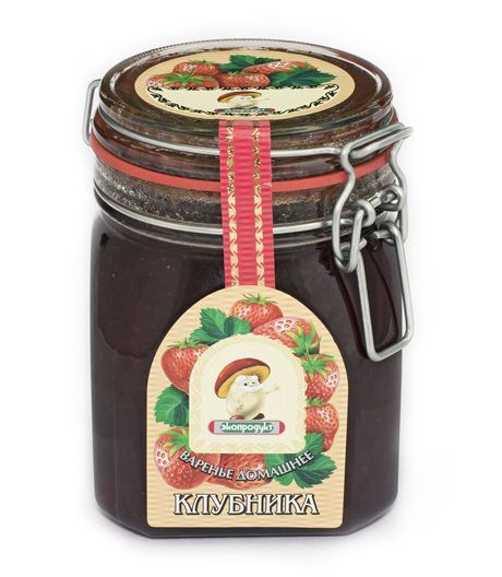 Варенье домашнее"ЭКОПРОДУКТ" клубника 1.000