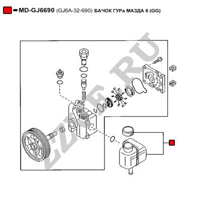 Схема гур мазда 6 gg