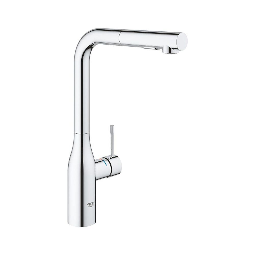 Смеситель для кухни grohe essence с высоким изливом и выдвижной лейкой хром 30270000