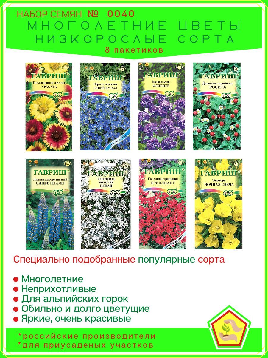 Купить Семена Низкорослых Цветов