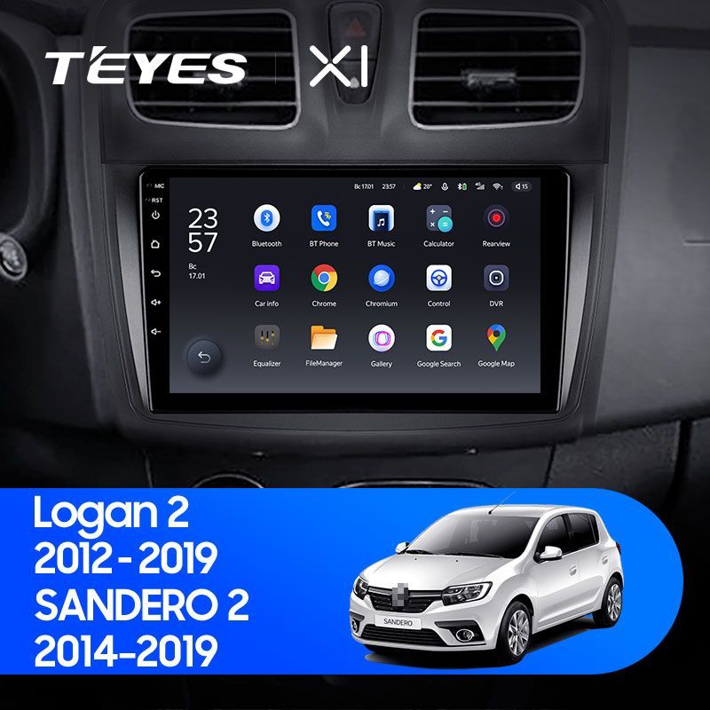 Teyes cc3l как поменять главный экран Магнитола Renault Logan 2 Teyes X1 wi-fi 2/32Гб - купить с доставкой по выгодным