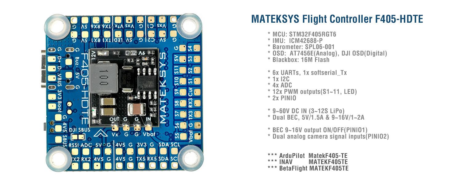 Mateksys f405 ctr схема