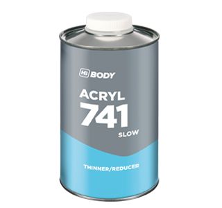 Разбавитель HB BODY 741 ACRYL SLOW 1 л / разбавитель для 2К акриловых материалов, медленный, бесцветный