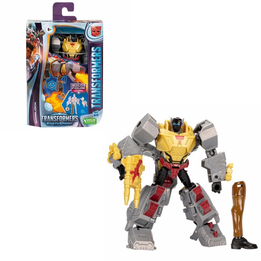 Hasbro Игрушки-трансформеры EarthSpark Deluxe Class Фигурка Гримлока  высотой 5 дюймов F6737 - купить с доставкой по выгодным ценам в  интернет-магазине OZON (1271635489)