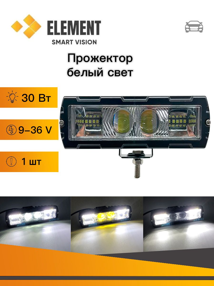 LUMLEDIO Фары противотуманные, Светодиодная, 1 шт., арт. W-10