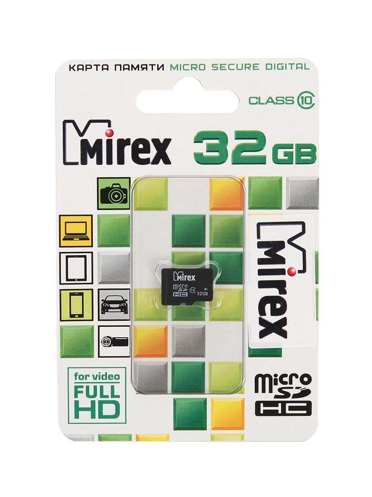 Флеш карта microsd 8gb mirex microsdhc class 10