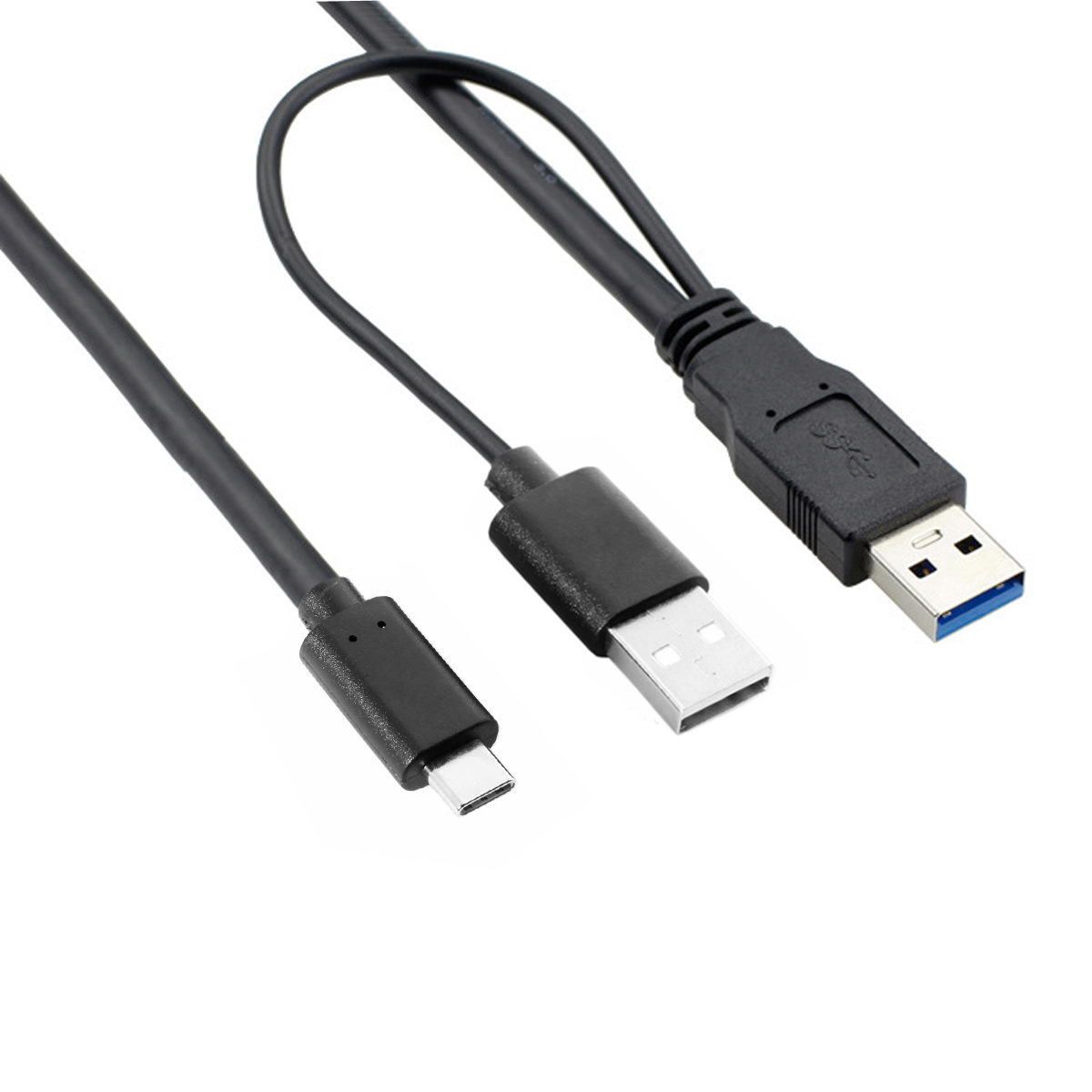 КабельUSB3.0USB3.1TYPE-CсдополнительнымпитаниемY,UC-125дляжесткогодиска