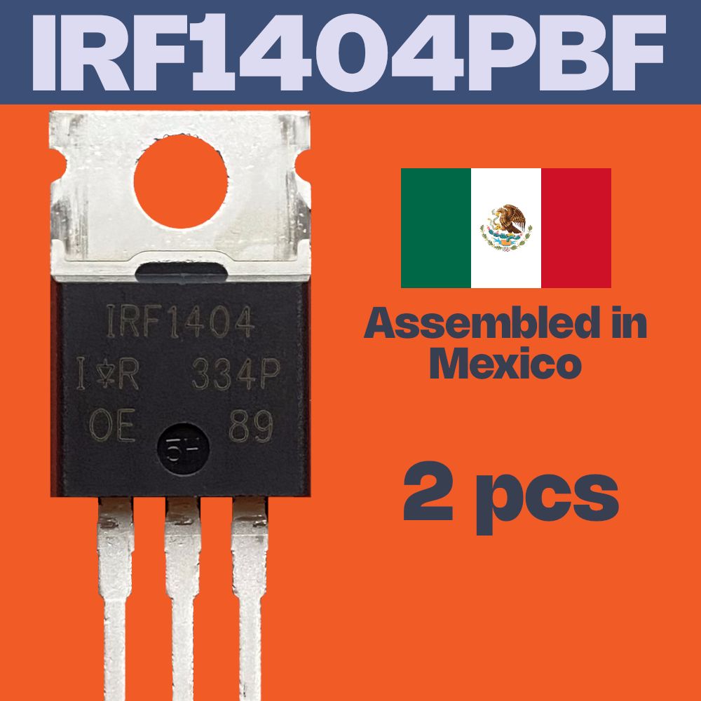 IRF1404PBF,MOSFETтранзистор,пр-воМексика,InfineonTechnologies,2штвупаковке