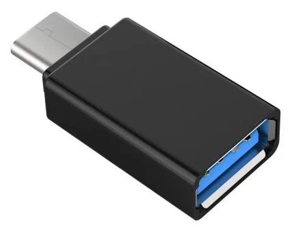 Адаптер USB 3.0 - Type-C / Переходник коннектор Type C черный