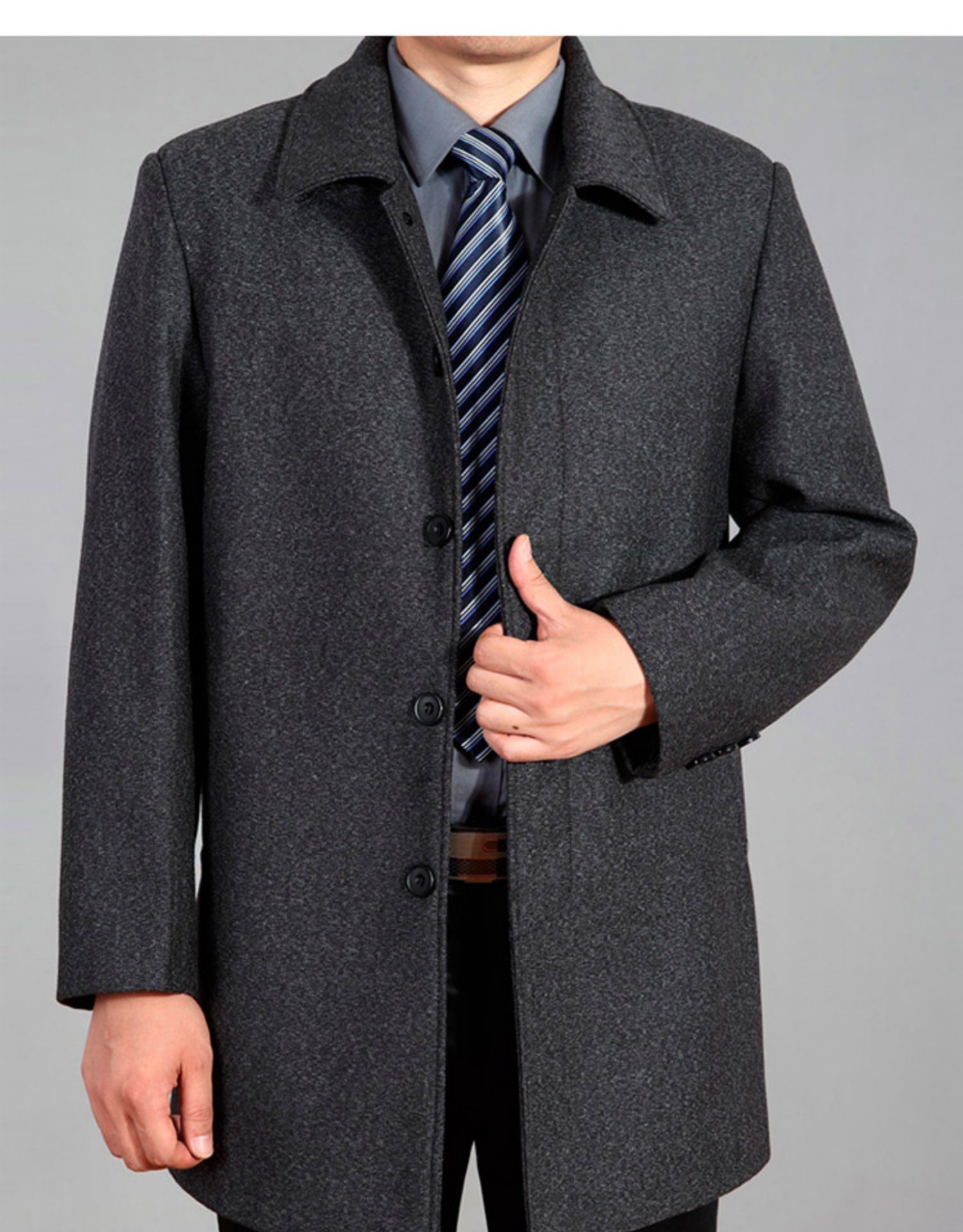 Мужское пальто woolen Coat