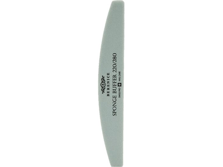 Пилка для ногтей полумесяц 220*280 BERENICE Nail File Sponge Buffer