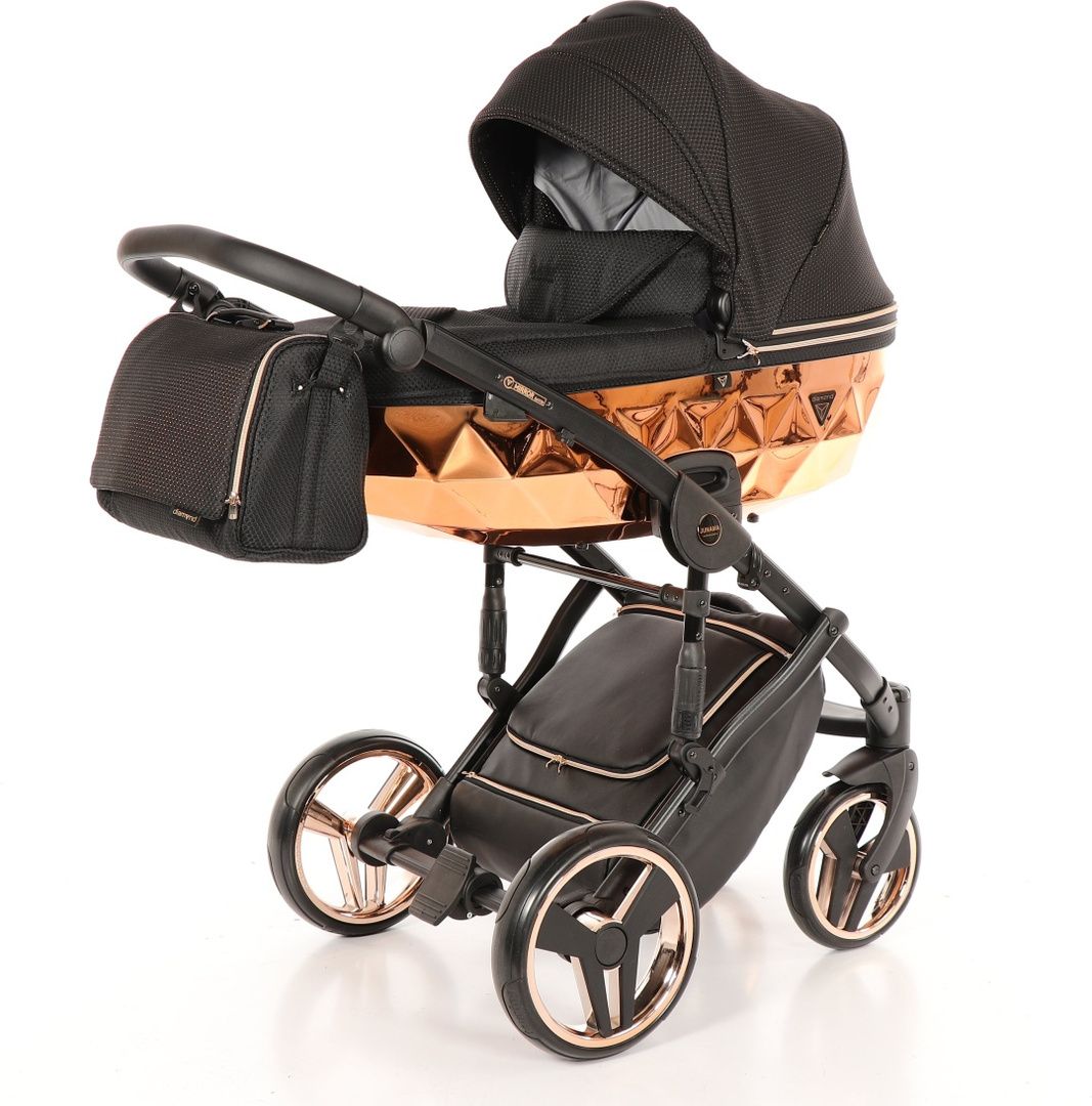 Коляска универсальная 2 в 1 Junama Diamond Mirror, черный