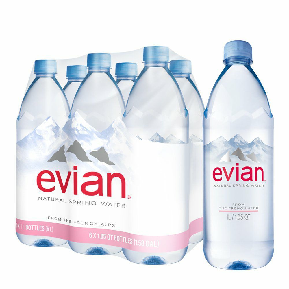 Evian Вода Минеральная Негазированная 1000мл. 6шт