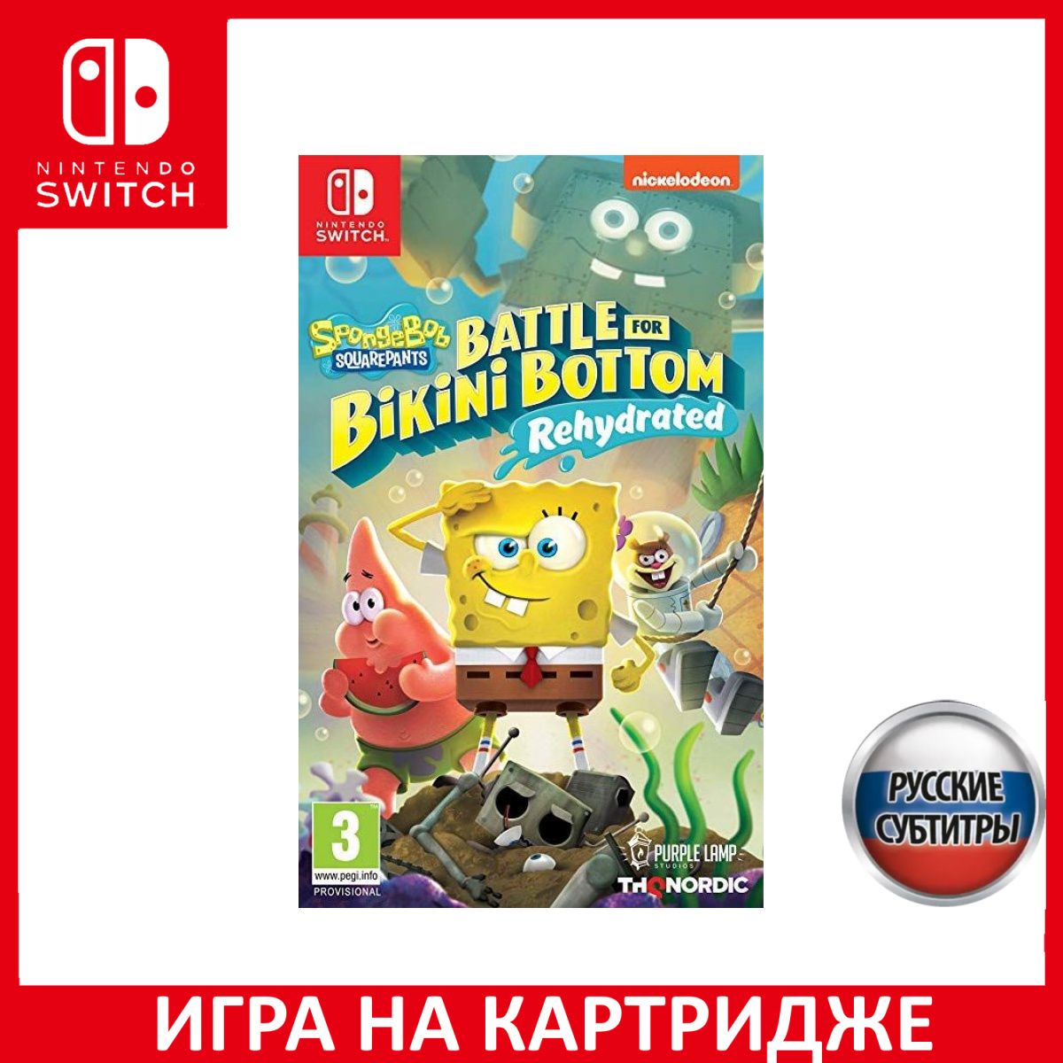 Игра SpongeBob SquarePants Battle F (Nintendo Switch, Русские субтитры)  купить по низкой цене с доставкой в интернет-магазине OZON (1324371123)