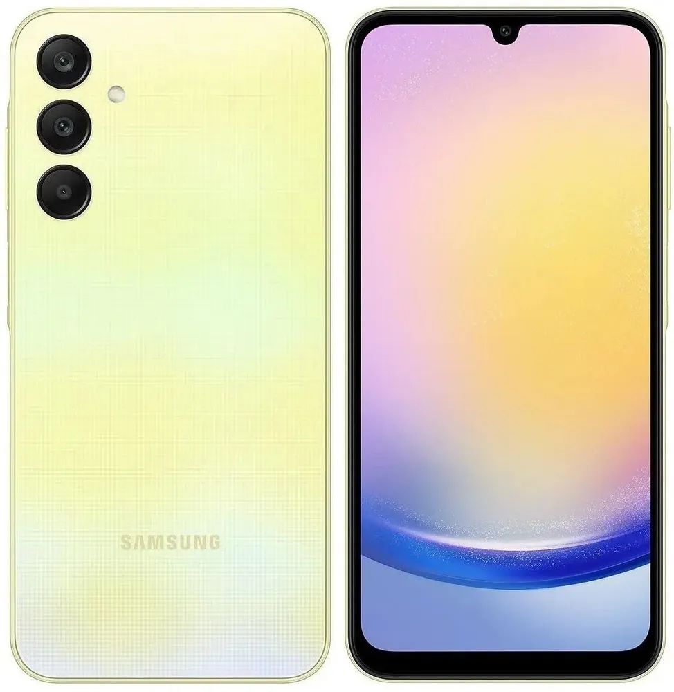 SamsungСмартфонGalaxyA25AU/KZ6/128ГБ,желтый