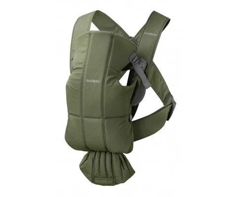 Эрго-рюкзак BabyBjorn Mini Cotton, 0210.40 цвет: Dark Green