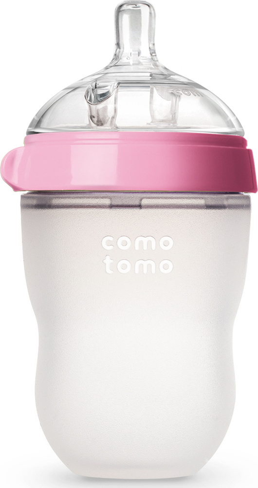 Comotomo Natural Feel Baby Bottle Бутылочка для кормления, розовый 250 мл  #1