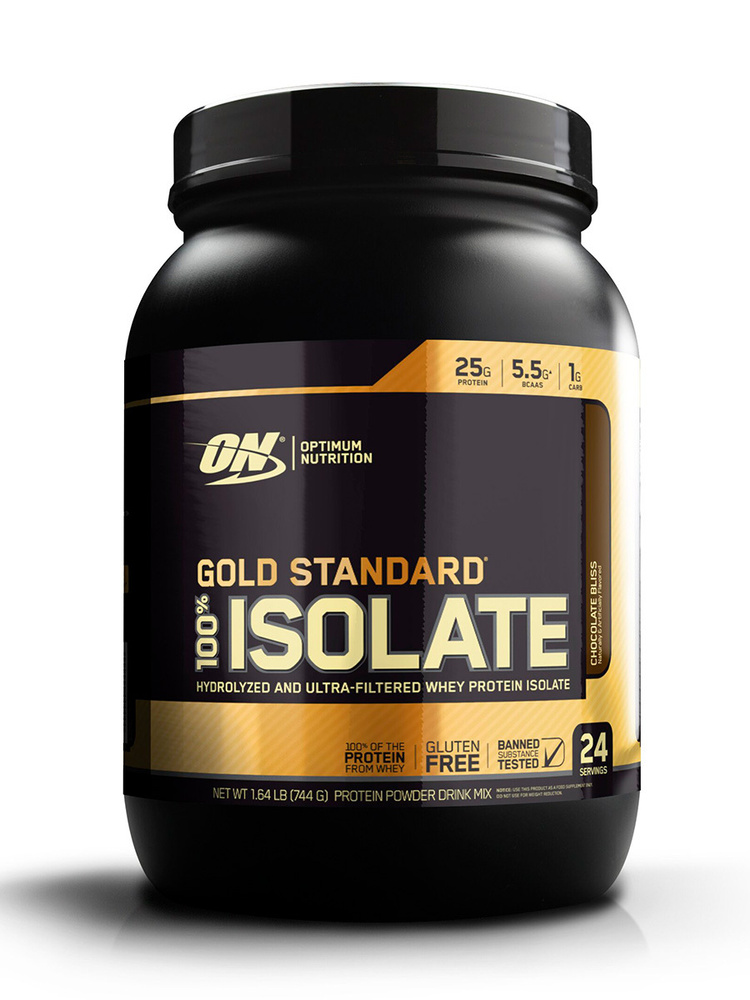 Изолят сывороточного протеина + BCAA Optimum Nutrition Gold Standard 100% Isolate 744 g Chocolate Bliss #1