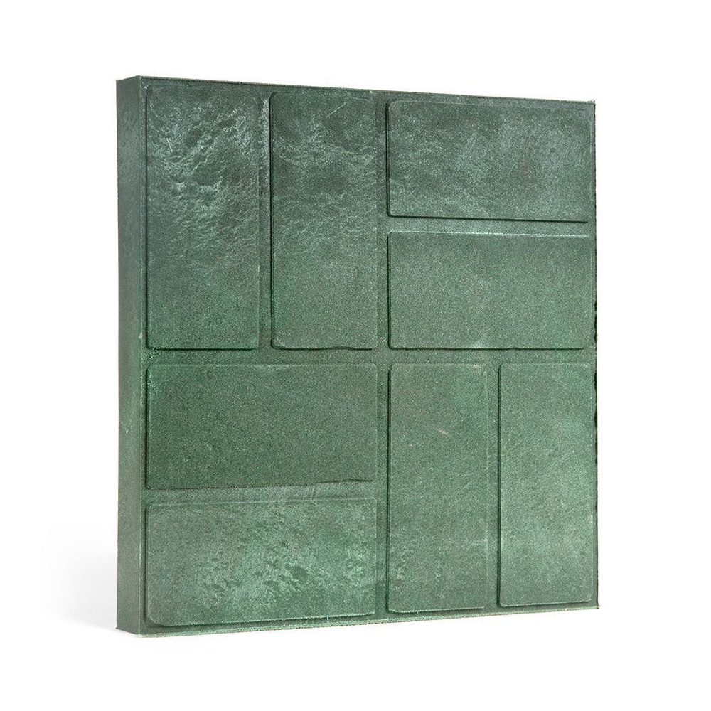 Плитка тротуарная полимерпесчаная, 3 шт, 330*330*20, Зеленая #1