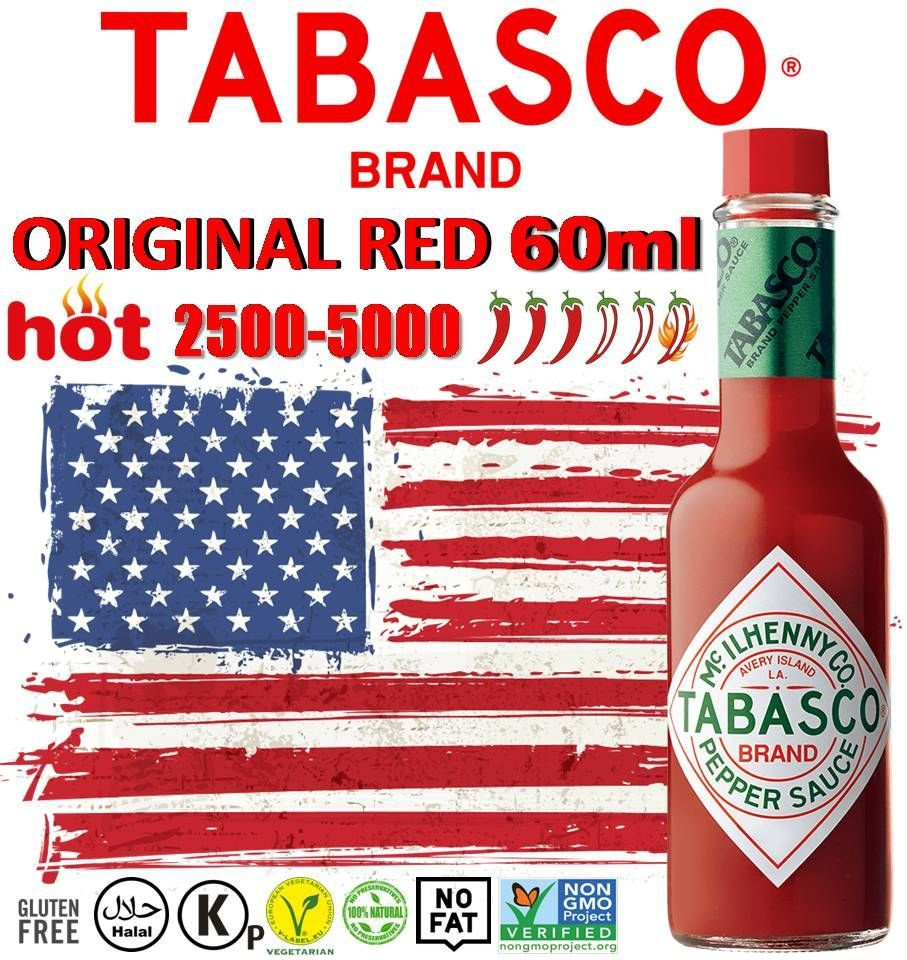 Соус TABASCO 60мл Красный острый перечный классический (Табаско) McILHENNY США  #1