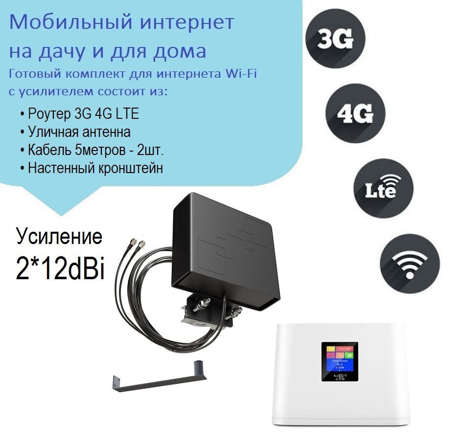 Роутер CPE CPF 908-P 3G/4G LTE Cat.4 Wi-Fi с антенной, черный, белый, 2.4  ГГц купить по низкой цене с доставкой в интернет-магазине OZON (1216002709)