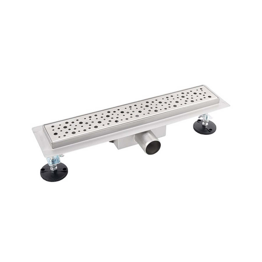 Трап - лоток с горизонтальным выпуском, нержавейка TIM , 70х550мм, арт ...