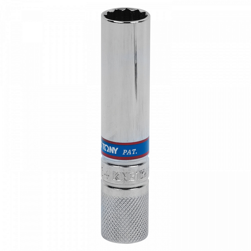 Головка свечная двенадцатигранная 3/8", 14 мм, 90 мм, резиновый ...