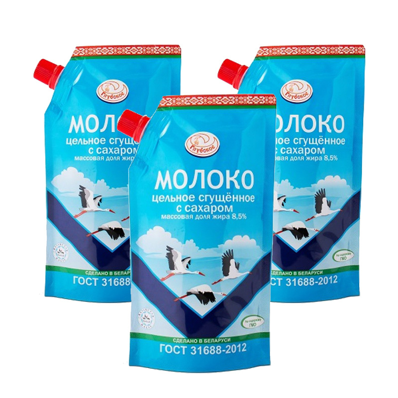 Молоко цельное сгущённое с сахаром МДЖ. Молоко глубокое Беларусь.