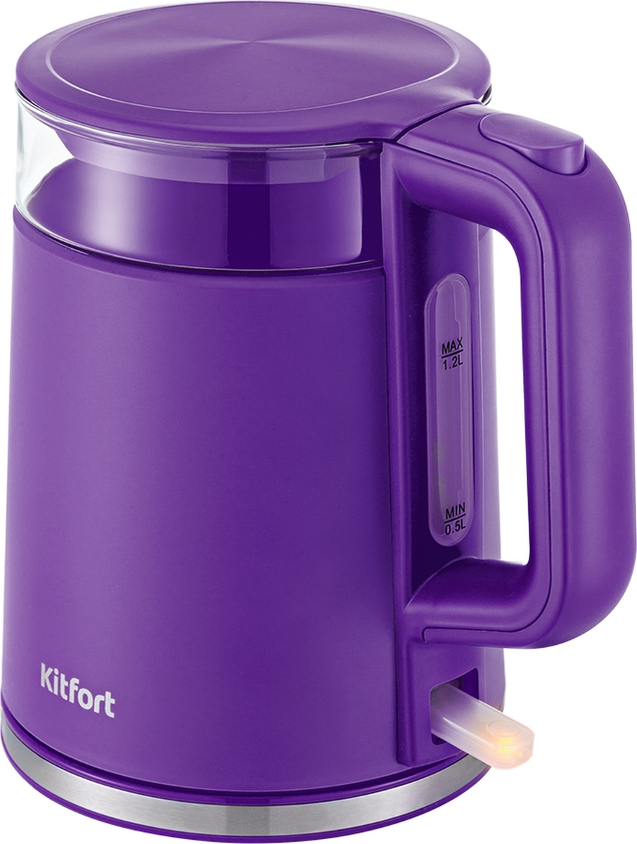 Электрический чайник Kitfort КТ-6124-1, фиолетовый #1