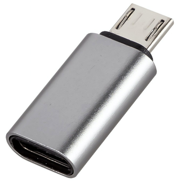 Адаптер OTG / Адаптер-переходник с micro-USB (папа/выход) на Type-C (мама/вход) NicePrice, для мобильных #1