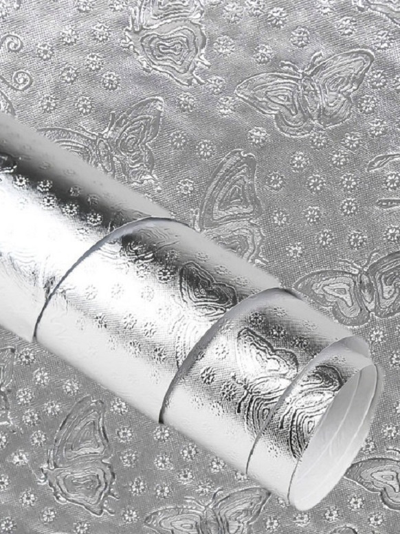Наноплёнка алюминиевая алюминиевая фольга самоклеющаяся для кухни нано .