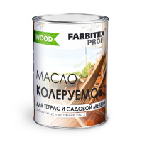 Масло колеруемое для террас и садовой мебели farbitex