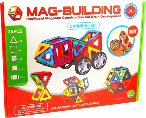 Mag Building Магнитный Детский Развивающий Конструктор MagBuilding 36 ...
