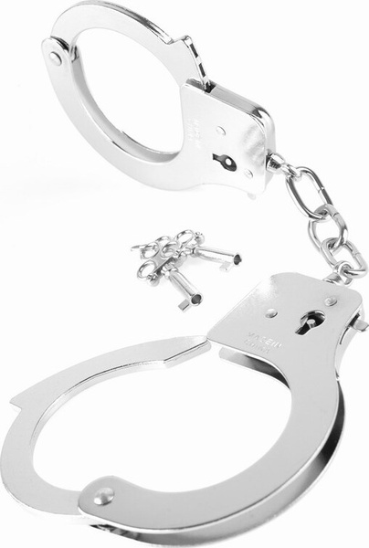 Металлические серебристые наручники Designer Metal Handcuffs - купить с ...