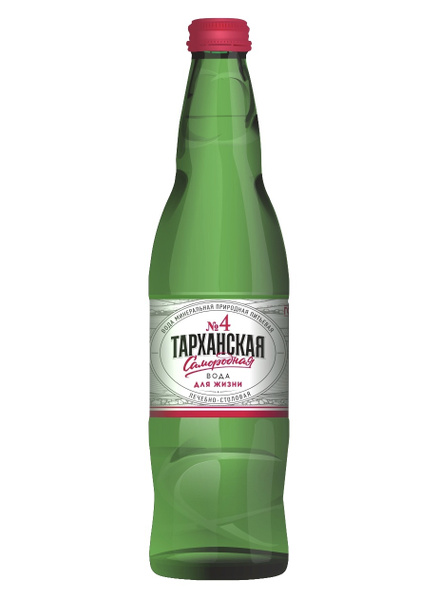 Тарханская №4 минеральная вода газированная, стекло 0,5 л - купить с ...
