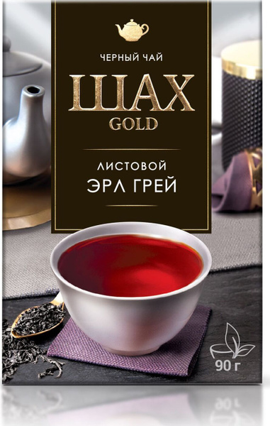 Чай листовой черный Шах Голд Эрл Грей, с бергамотом, 90 г купить на ...