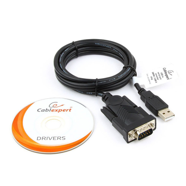 Конвертер USB SERIAL Cablexpert UAS-DB9M-02 AM/DB9M, 1,5 м, WinXP-Win8 ...
