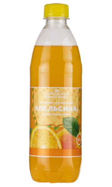 Газированный напиток Карельская жемчужина "Апельсин" на природной воде ...
