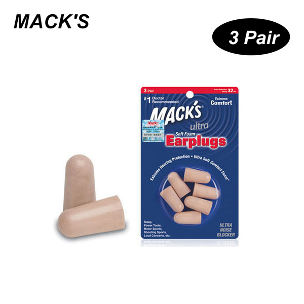 MACK'S 3 пары противошумных пенопластовых беруш моющиеся ...