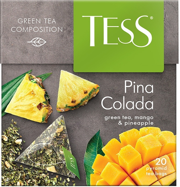 Чай в пирамидках зелёный Tess Pina Colada, 20 шт - купить с доставкой ...
