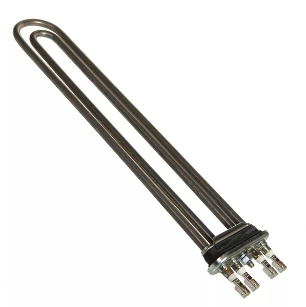 ТЭН промышленный 4000W (2000W+2000W), длинный L-365 mm, двойной, прямой ...