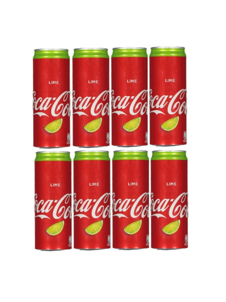 Газированный напиток Coca-Cola LIME (Кока-Кола Лайм) / 8 банок по 330 ...