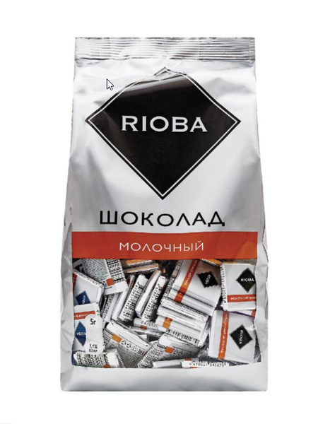 RIOBA Шоколад порционный молочный 32% какао 800г - купить с доставкой ...
