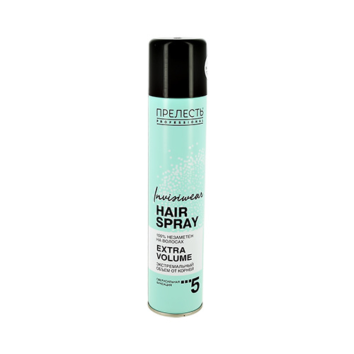 Лак для волос ПРЕЛЕСТЬ PROFESSIONAL INVISIWEAR EXTRA VOLUME ...