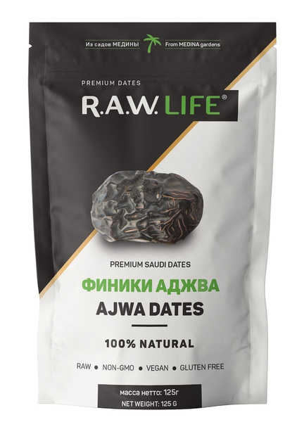 Финики R.A.W. LIFE Ajwa (Аджва) / 125гр - купить с доставкой по ...