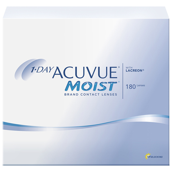 Контактные линзы однодневные ACUVUE MOIST -4.00 / 8,5 / 180 шт - купить ...