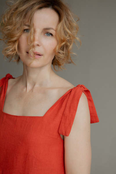 Сарафан длинный на завязках льняной PALERMO, Женский, Лето, размер 46 ...