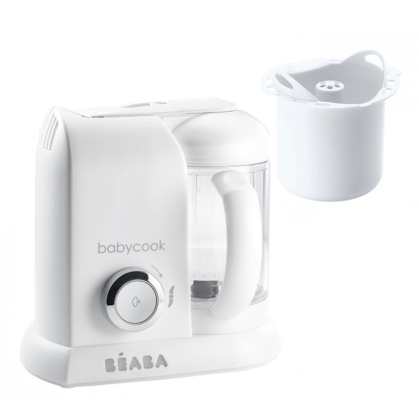 Beaba Babycook Solo блендер-пароварка White Silver + Контейнер для круп ...