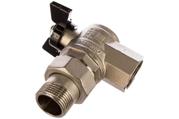 Кран шаровой со сгоном угловой 3/4" Bugatti Oregon 594 (внутренняя ...