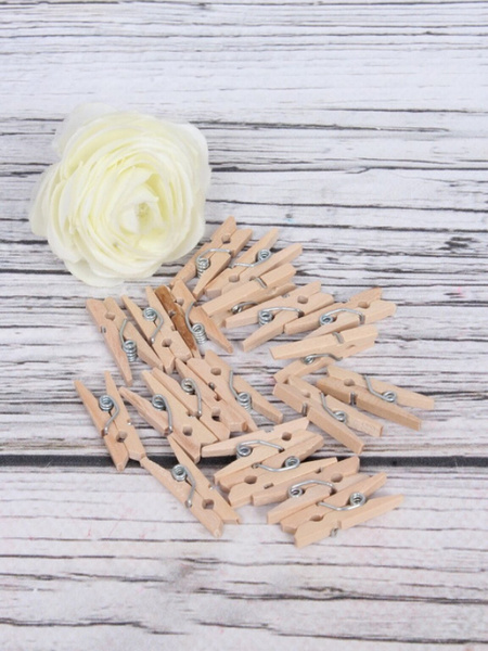 ДЕКОПАК Прищепки декоративные 2,5см набор 20шт / Прищепка/Прищепки для ...